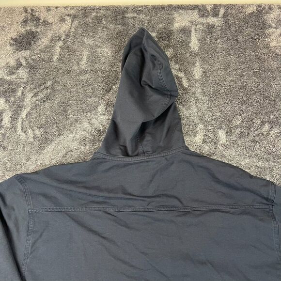 Bylt Drop Cut L/S Hooded Henley Long Sleeve Navy Blue Men's XL Pullover Stretch - Picture 11 of 11